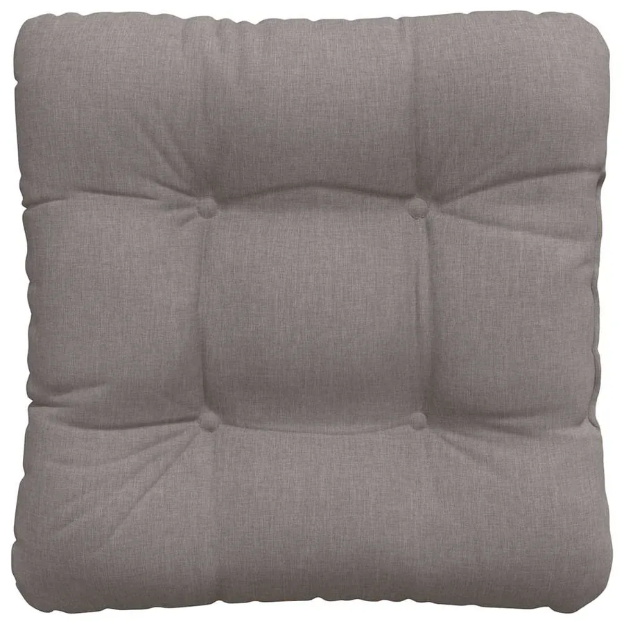 Coussins de siège 4 pcs Taupe 45 x 45 x 12 cm tissu - 7