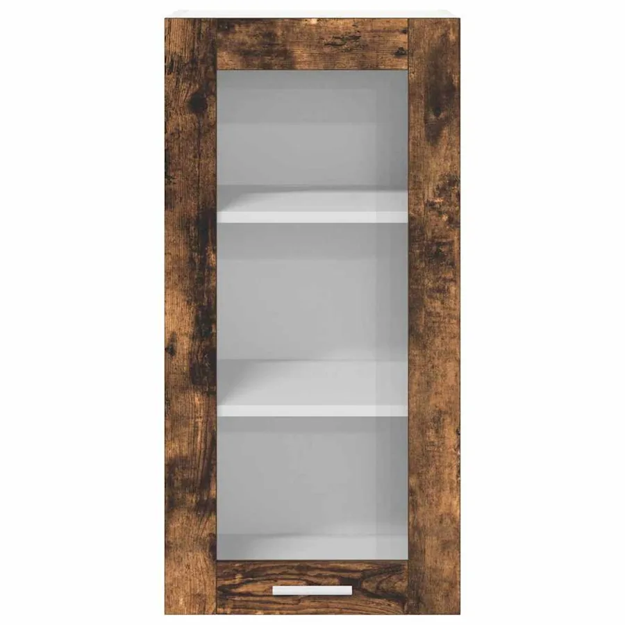 Armoire suspendue Chêne fumé 40 x 31 x 80 cm Bois d'ingénierie - 6