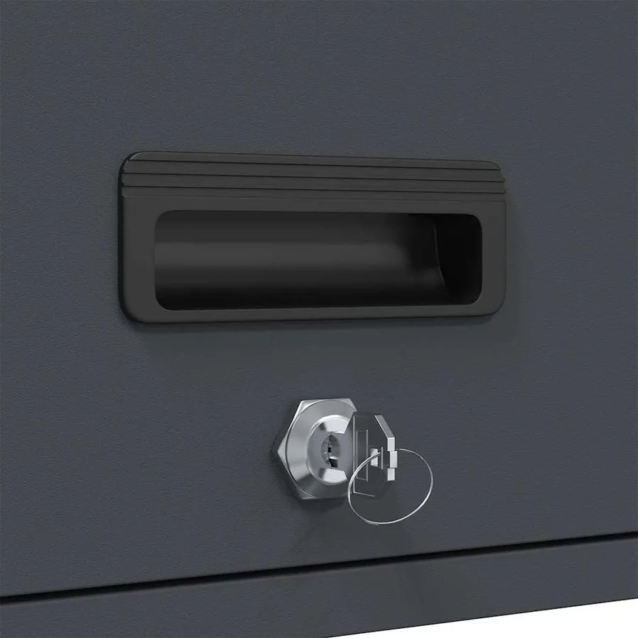 Armoire murale pour garage Anthracite 80 x 40 x 53 cm - 11