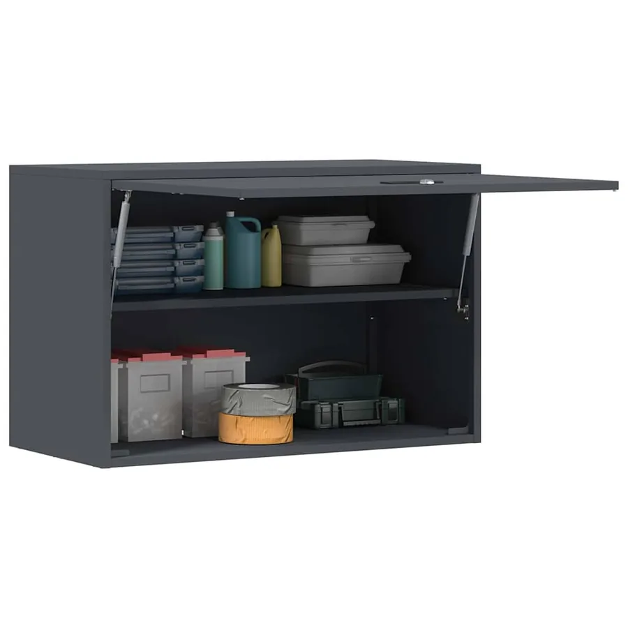 Armoire murale pour garage Anthracite 80 x 40 x 53 cm - 3