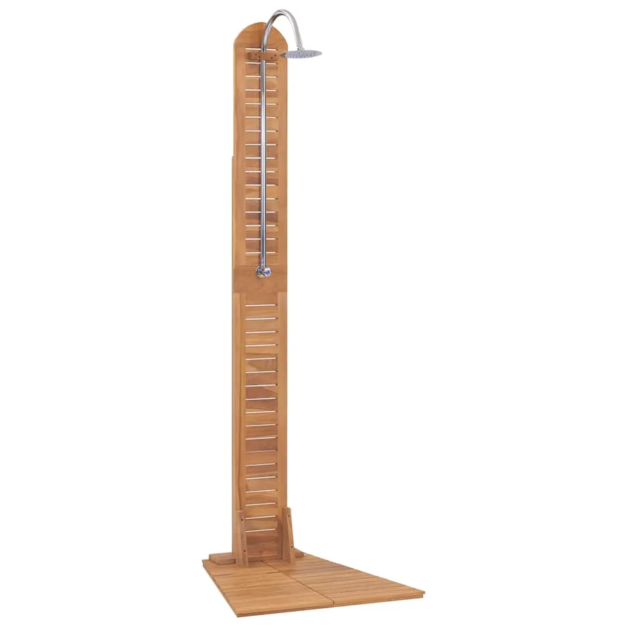 Garden Shower Solid Teak 70x75x204 cm - 2