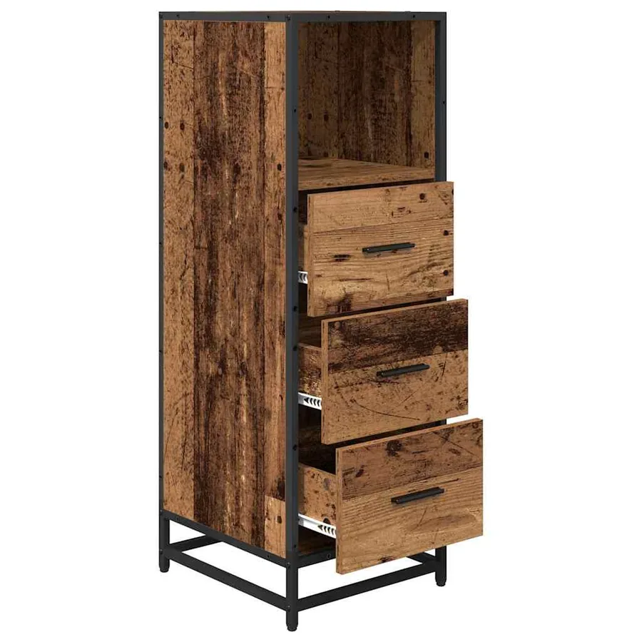 Ensemble de mobilier de salle de bain avec tiroir Bois Ancien - 5