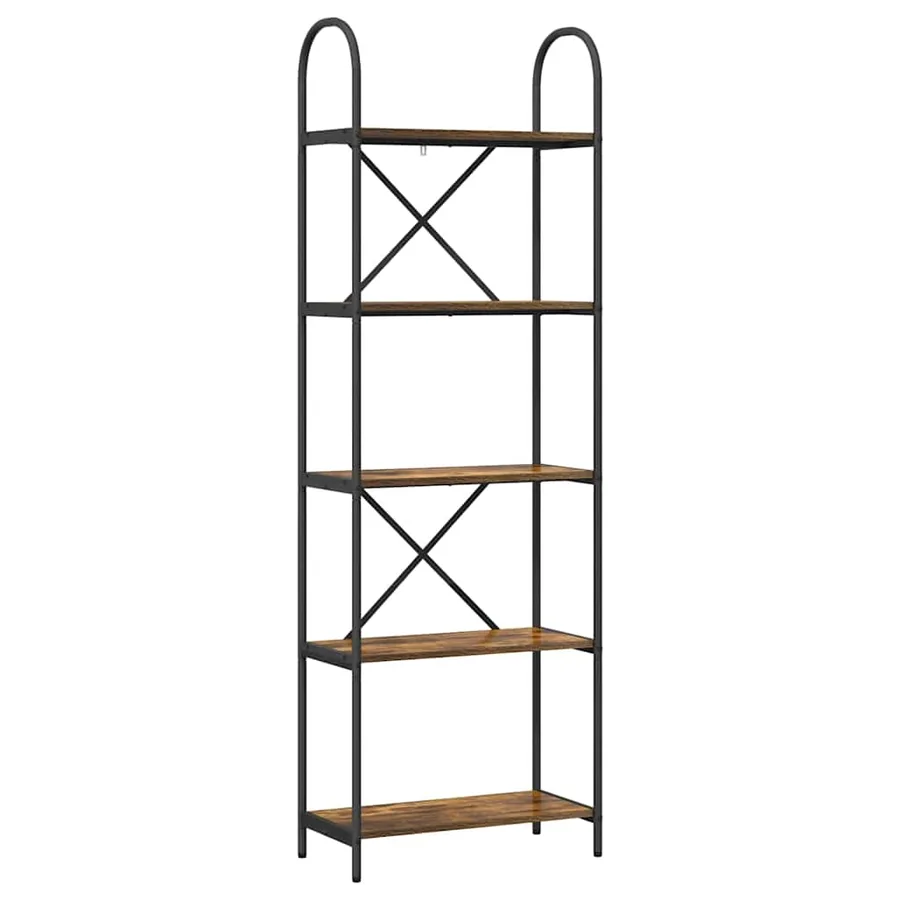 Étagère Chêne fumé 60 x 30 x 183 cm Bois d'ingénierie - 2