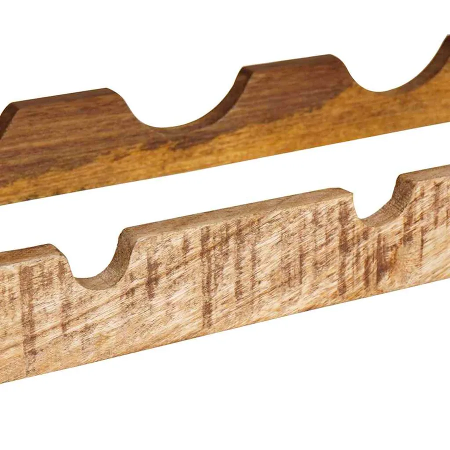 Étagère à vin 100 x 45 x 33 cm Bois de mangue brut solide - 8