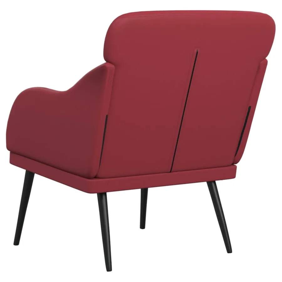 Fauteuil Bordeaux 63x76x80 cm Similicuir - 5