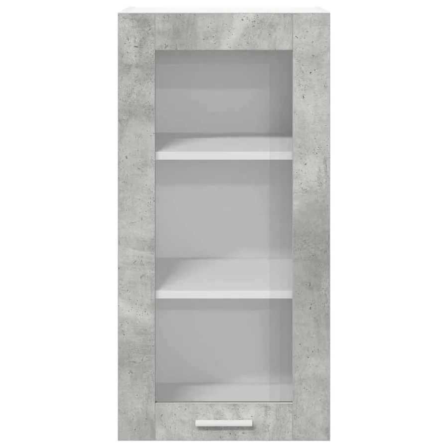 Armoire suspendue Gris béton 40 x 31 x 80 cm Bois d'ingénierie - 6