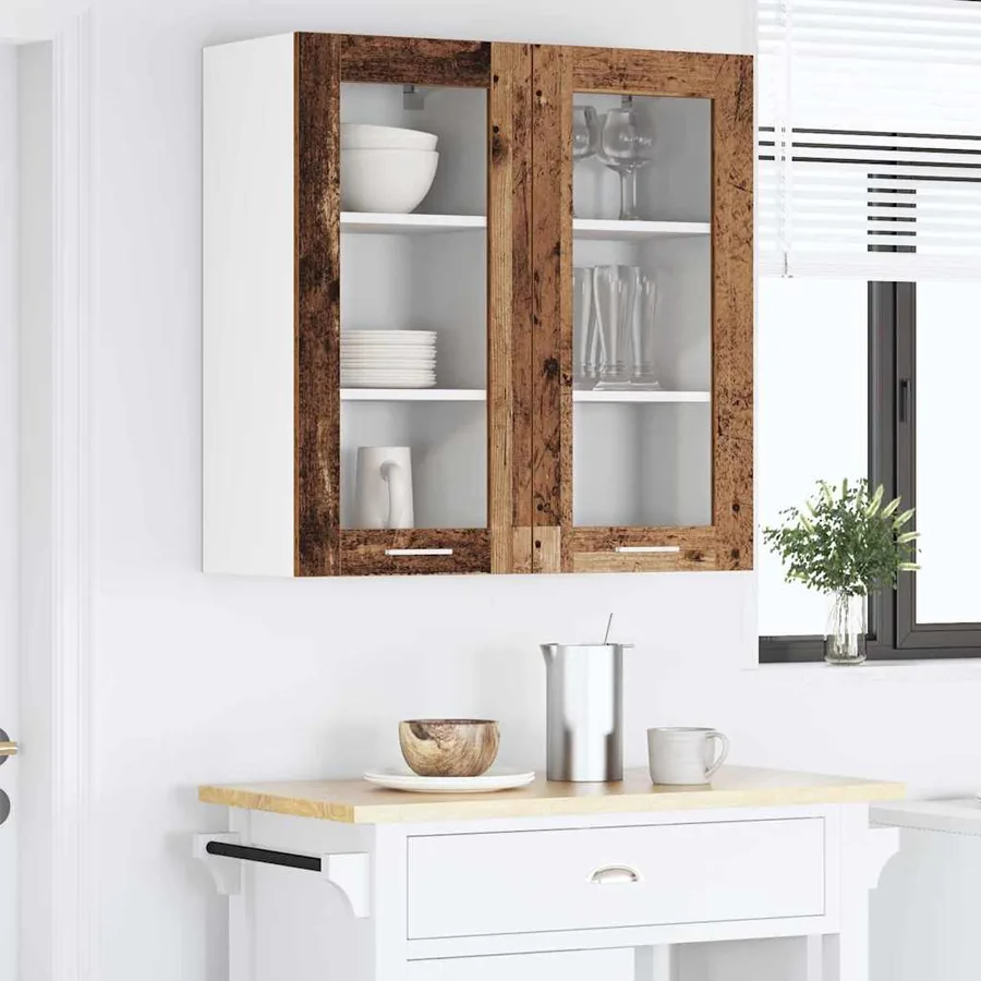 Armoire suspendue Bois ancien 40 x 31 x 80 cm Bois d'ingénierie - 4