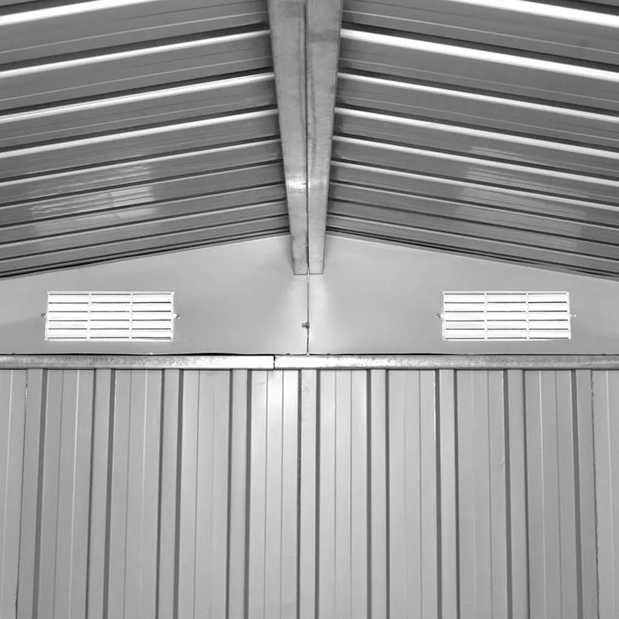 Abri de stockage pour jardin Marron 257x205x178 cm Acier - 9