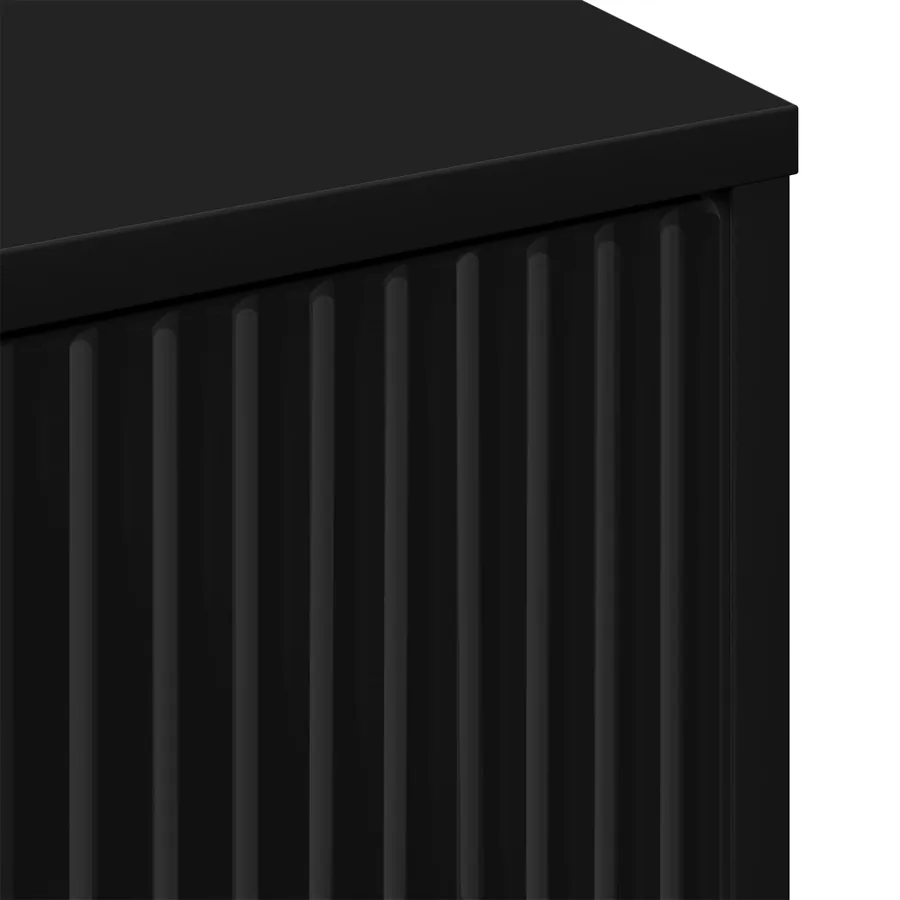 Buffet Noir 69,5 x 33 x 82 cm Bois d'ingénierie - 11