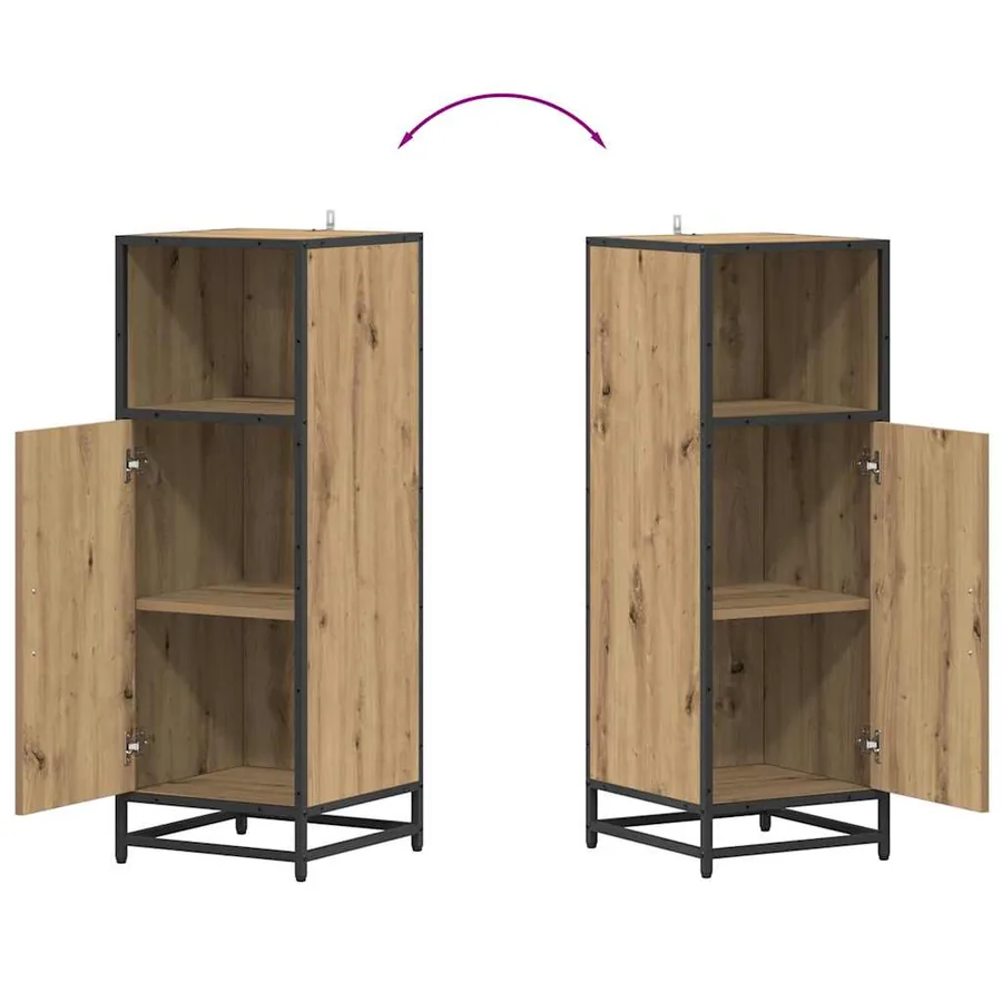 Ensemble de mobilier de salle de bain 4 pc Chêne artisanal - 16
