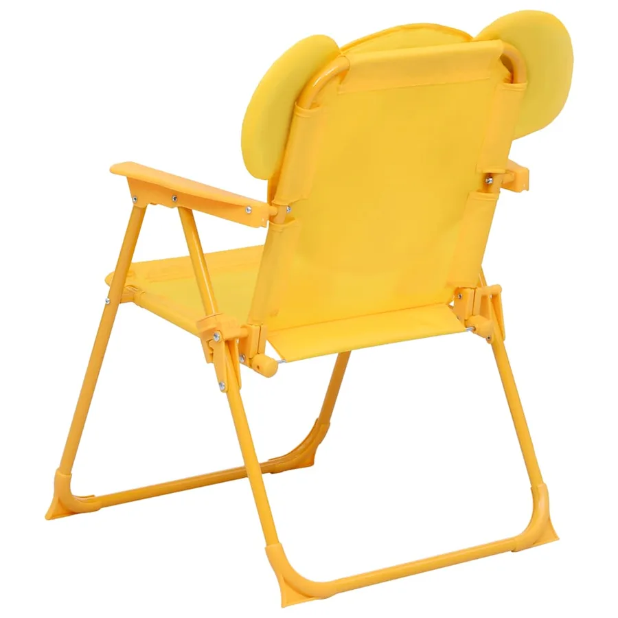 Ensemble de bistro avec parasol pour enfants 3 pcs Jaune - 6
