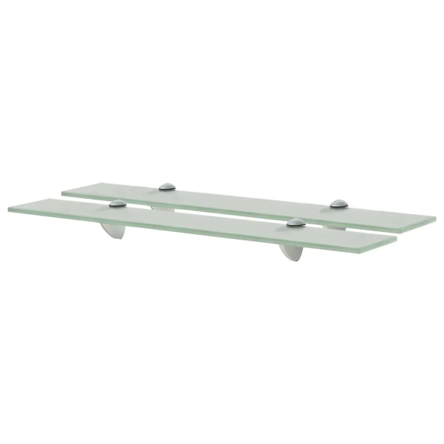 Wall Shelves 2 pcs Glass 60x10 cm 8 mm
