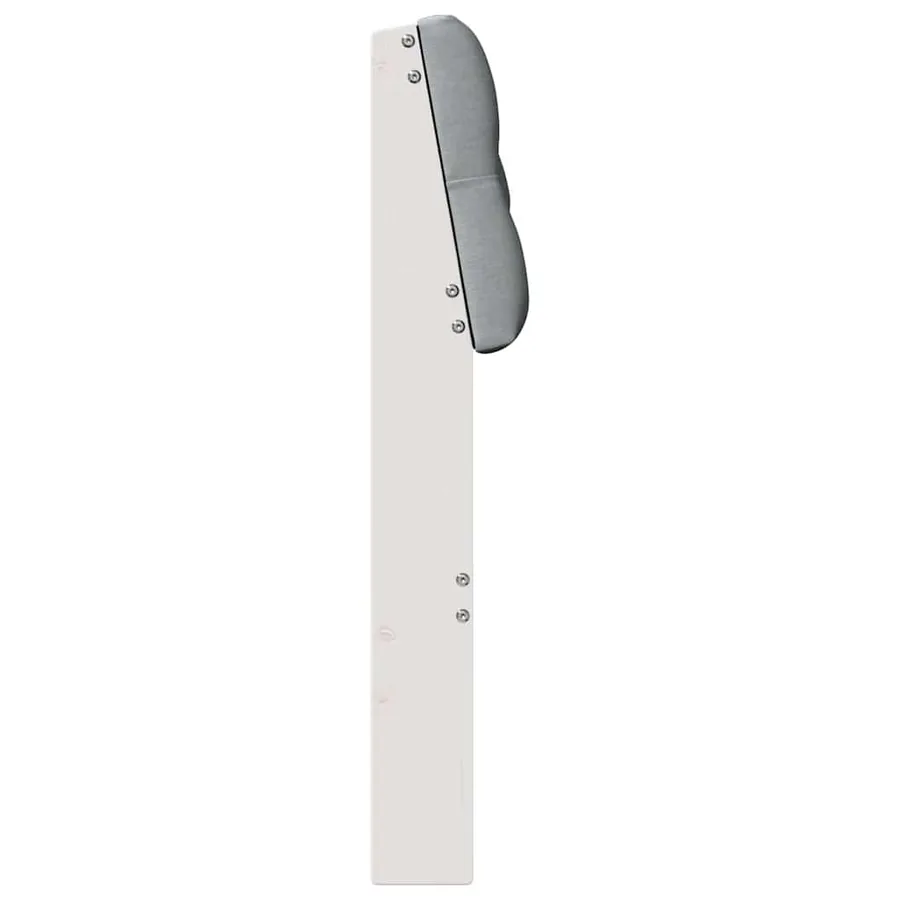 Tête de lit capitonnée Gris clair 90 cm Pin massif - 5