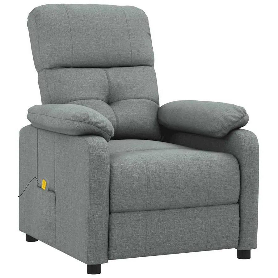 Massage Armchair Dark Grey Fabric - 2