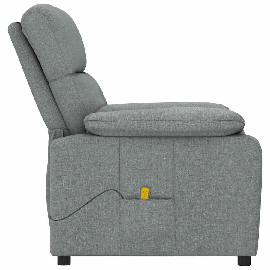 Fauteuil de massage Gris foncé Tissu - 4