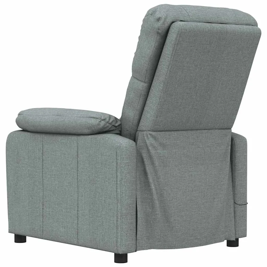 Fauteuil de massage Gris foncé Tissu - 5