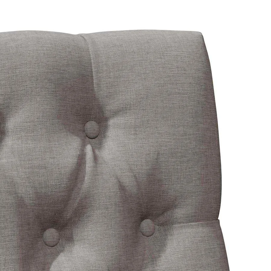 Tête de lit capitonnée Taupe 80 cm Pin massif - 7