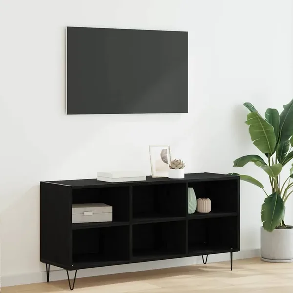 Meuble TV Chêne noir 103,5 x 30 x 50 cm Bois d'ingénierie