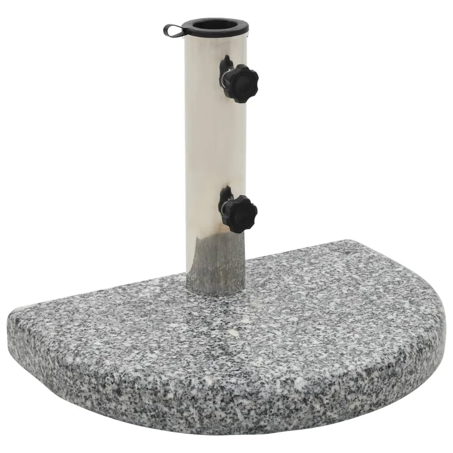 Parasol Base Curved Granite 10 kg Grey