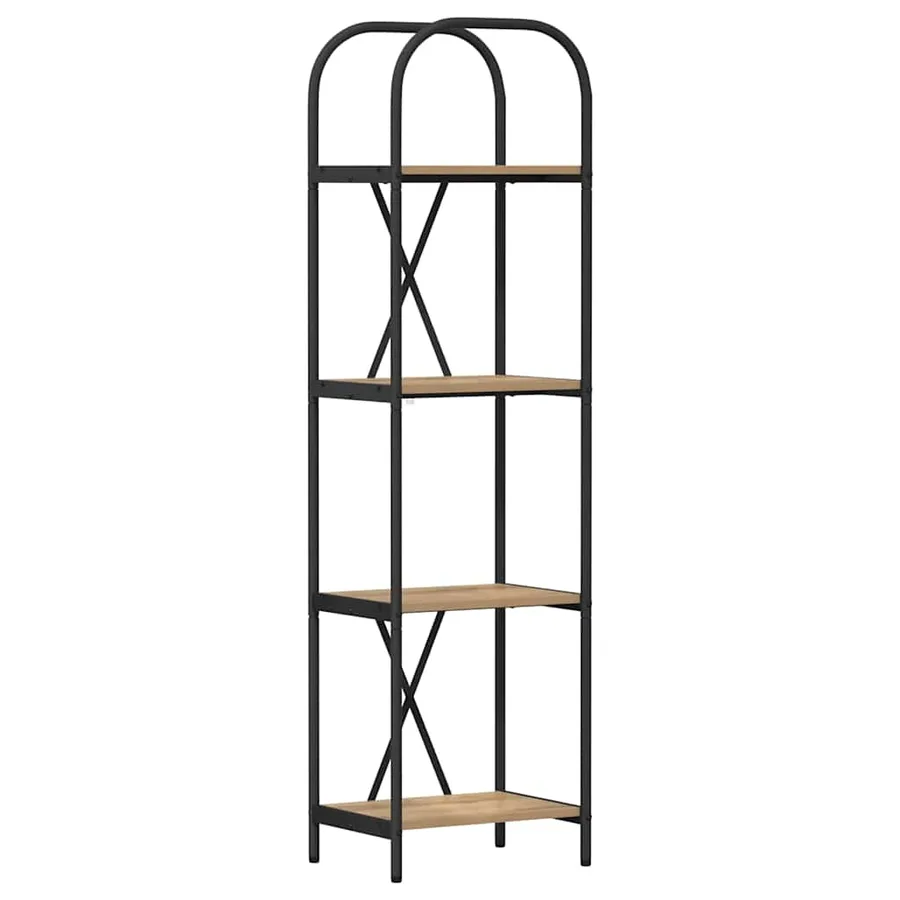 Étagère 4 niveaux 40 x 30 x 146 cm Bois d'ingénierie - 2