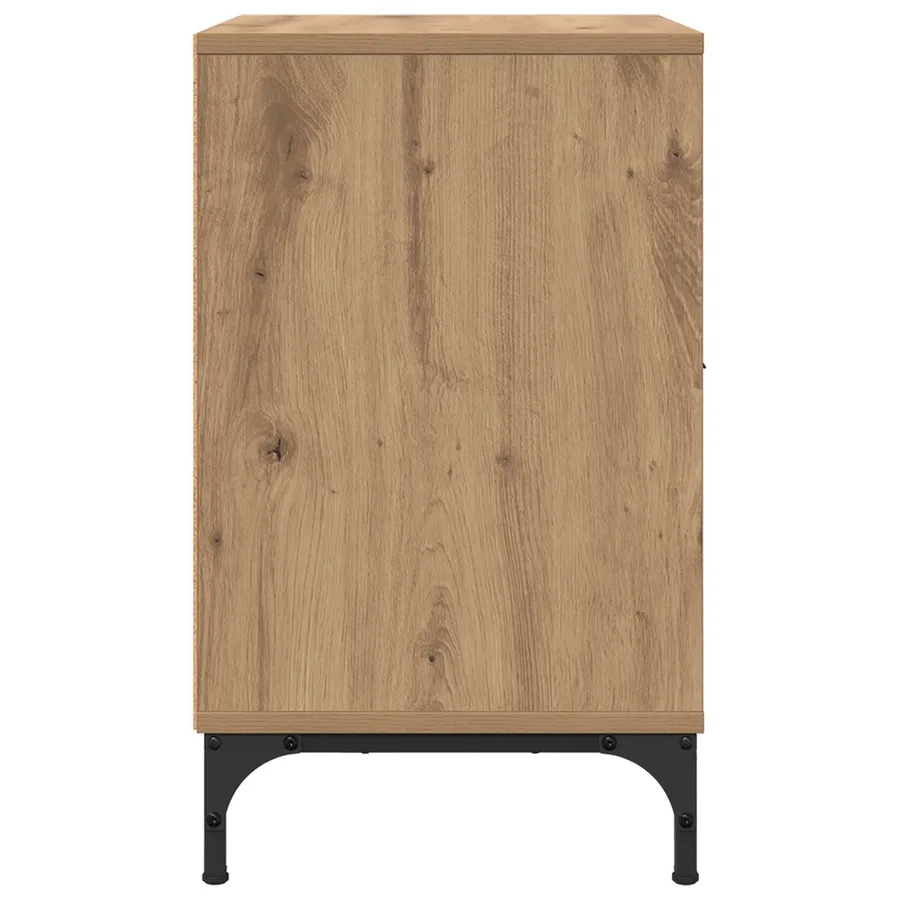 Cabinet de chevet chêne artisanal 49 x 36 x 61 cm - 7