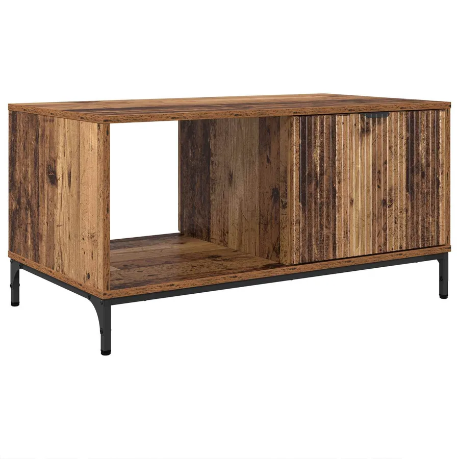 Table basse Bois ancien 90 x 49 x 46 cm Bois d'ingénierie - 2