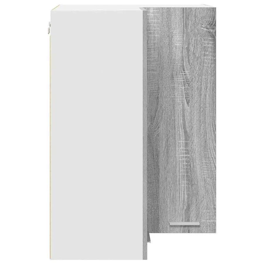 Armoire suspendue Gris Sonoma et Blanc 57 x 57 x 80 cm - 7
