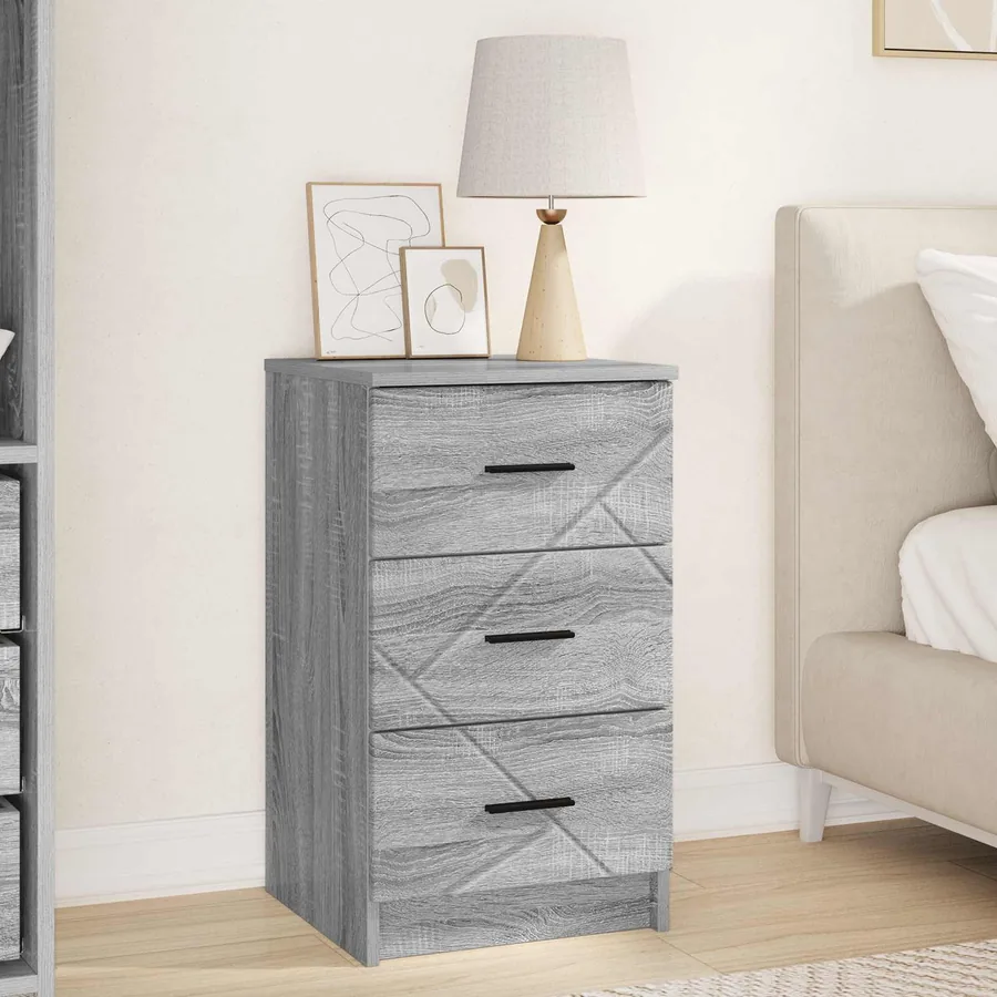 Cabinet de chevet Sonoma gris 38 x 38 x 66 cm Bois d'ingénierie