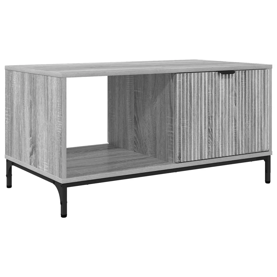 Table basse Gris Sonoma 90 x 49 x 46 cm Bois d'ingénierie - 2