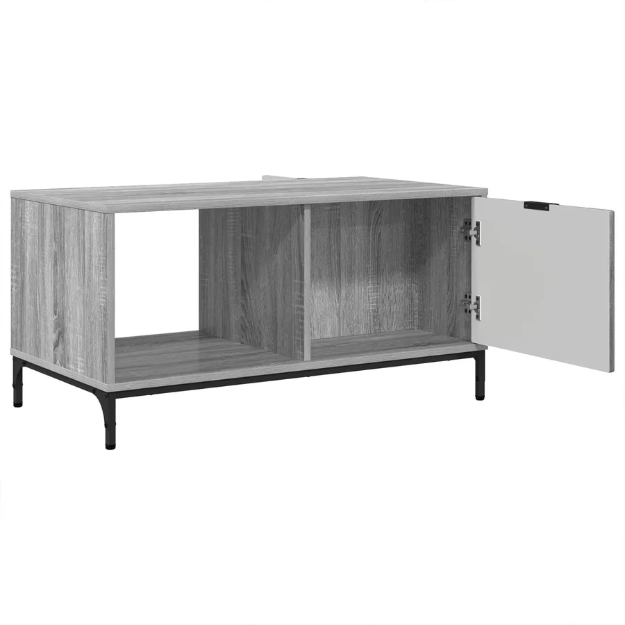 Table basse Gris Sonoma 90 x 49 x 46 cm Bois d'ingénierie - 5