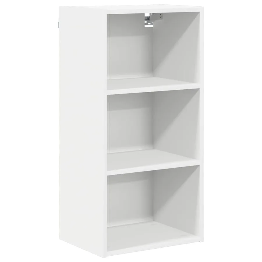 Armoire suspendue Blanc 40 x 29,5 x 80 cm Bois d'ingénierie - 2