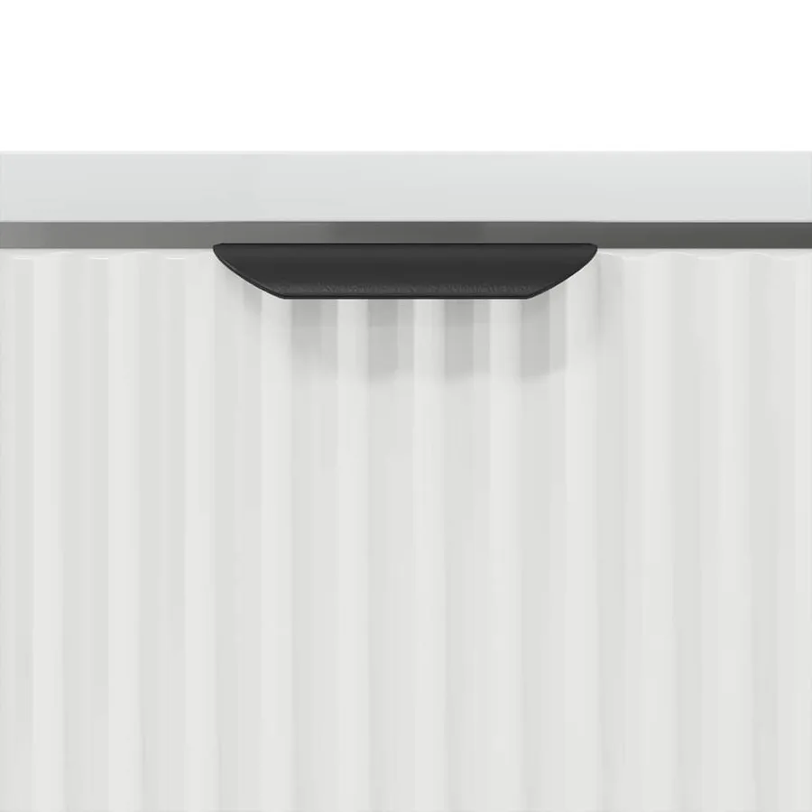 Table basse avec tiroir Blanc 90 x 49 x 46 cm Bois d'ingénierie - 9