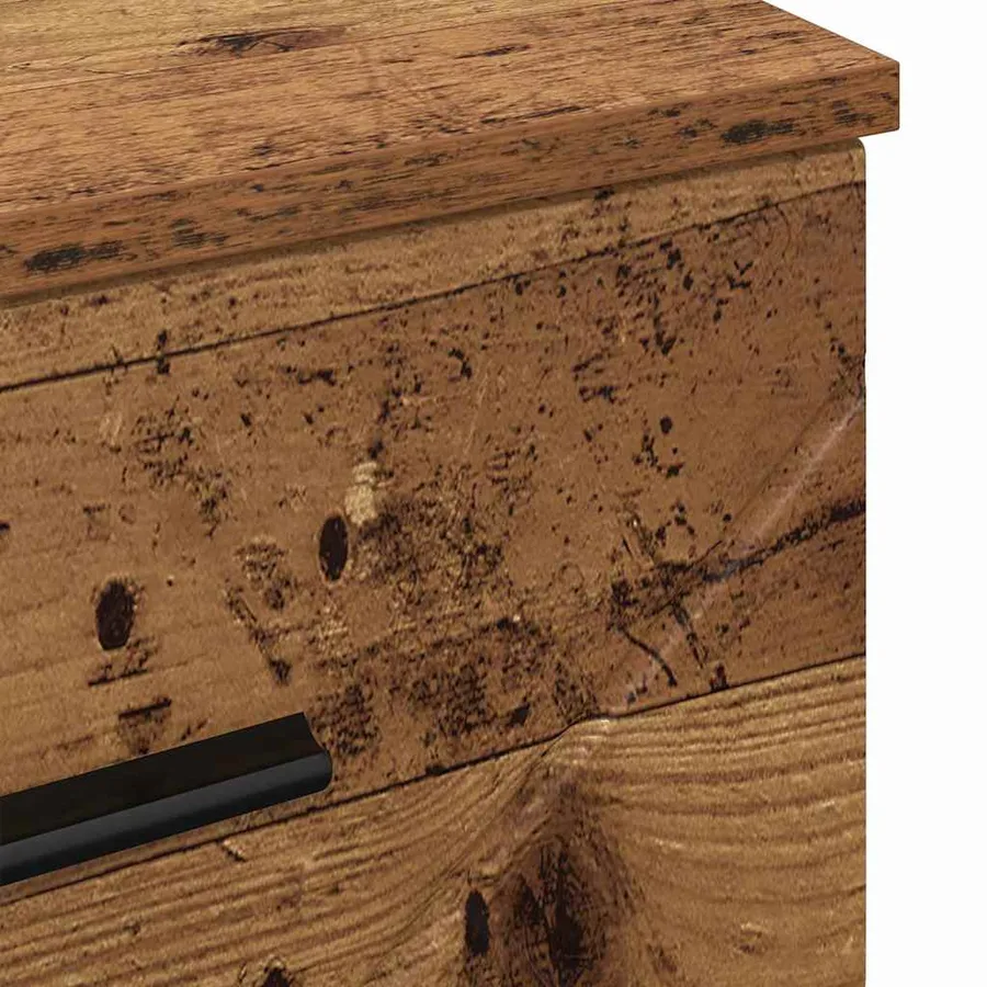 Cabinet de chevet Bois ancien 38 x 38 x 66 cm Bois d'ingénierie - 8