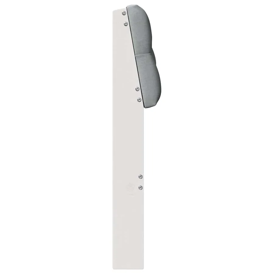 Tête de lit capitonnée Gris clair 80 cm Pin massif - 5