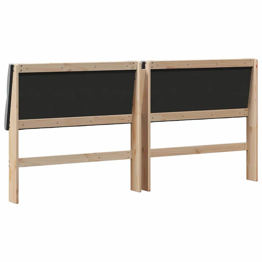 Tête de lit capitonnée Gris clair 200 cm Pin massif - 6