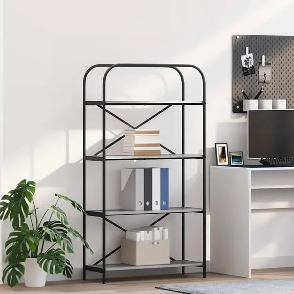 Étagère Gris Sonoma 80 x 30 x 146 cm Bois d'ingénierie
