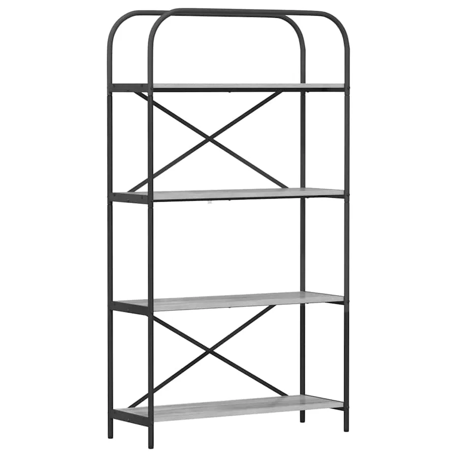 Étagère Gris Sonoma 80 x 30 x 146 cm Bois d'ingénierie - 2