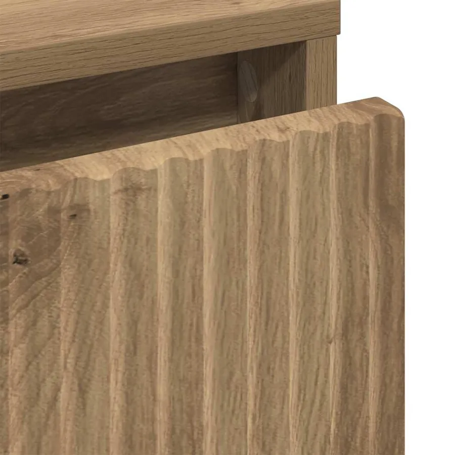 Table de chevet chêne artisanal 63,5 x 36 x 61 cm - 11