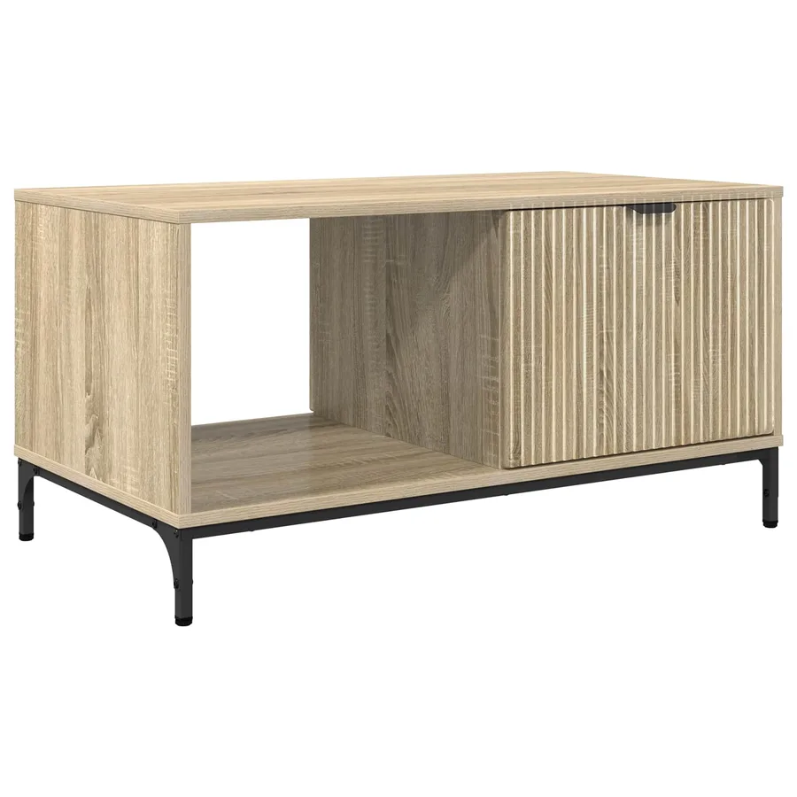 Table basse Chêne Sonoma 90 x 49 x 46 cm Bois d'ingénierie - 2