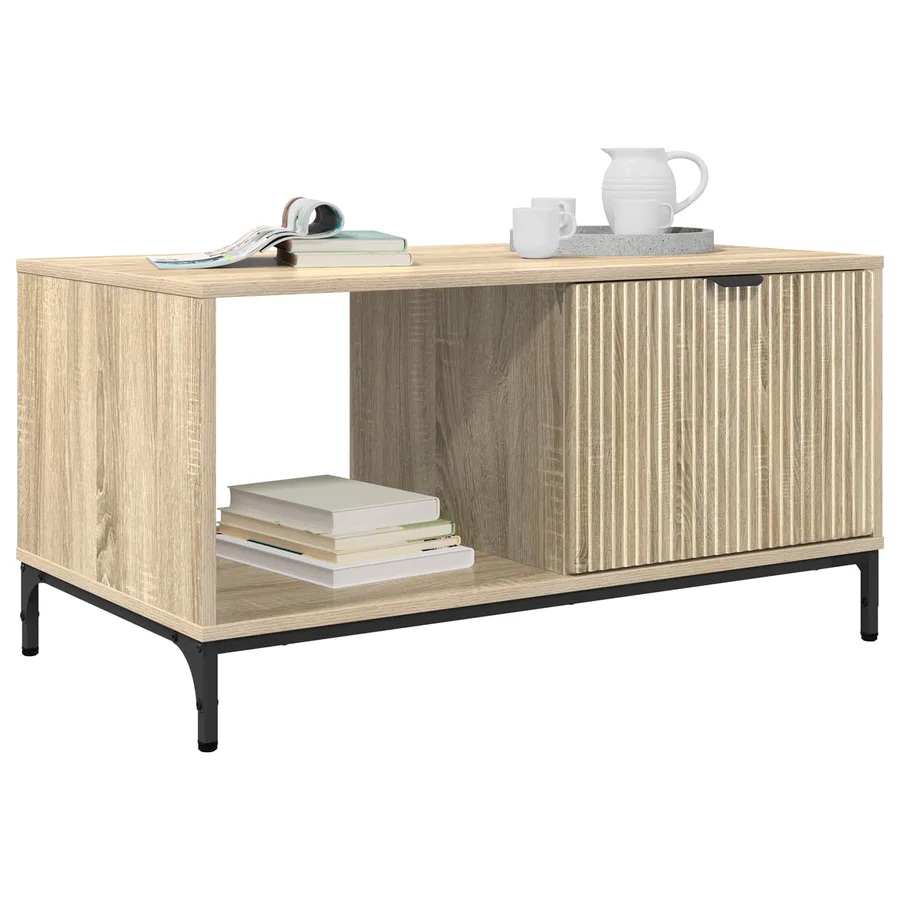 Table basse Chêne Sonoma 90 x 49 x 46 cm Bois d'ingénierie - 3