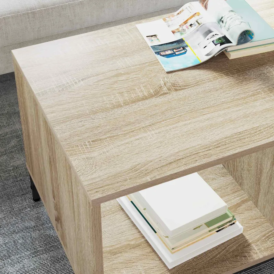Table basse Chêne Sonoma 90 x 49 x 46 cm Bois d'ingénierie - 4