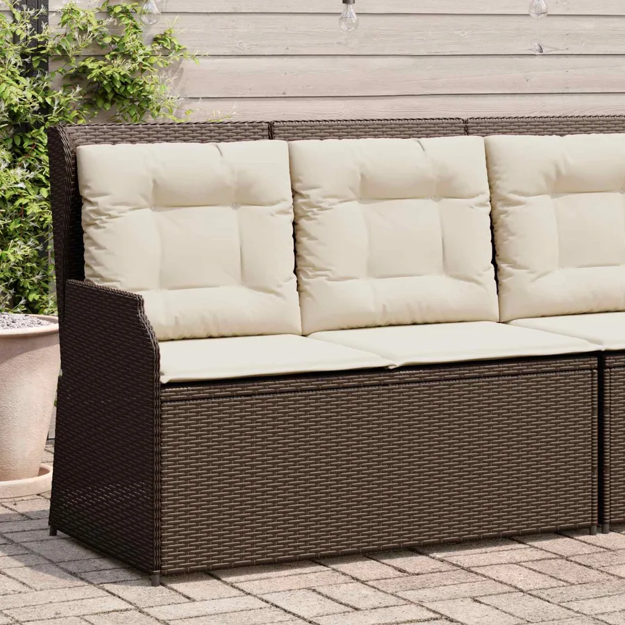 Banc de jardin Marron polyrotin - 3