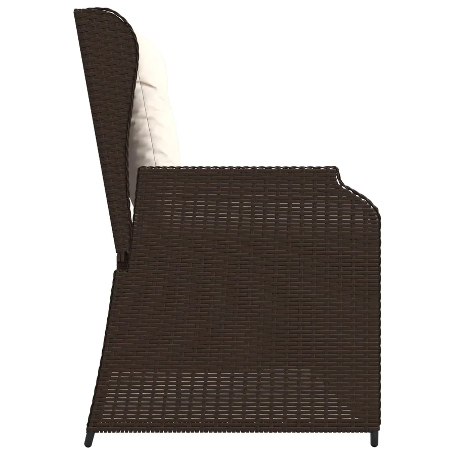 Banc de jardin Marron polyrotin - 5