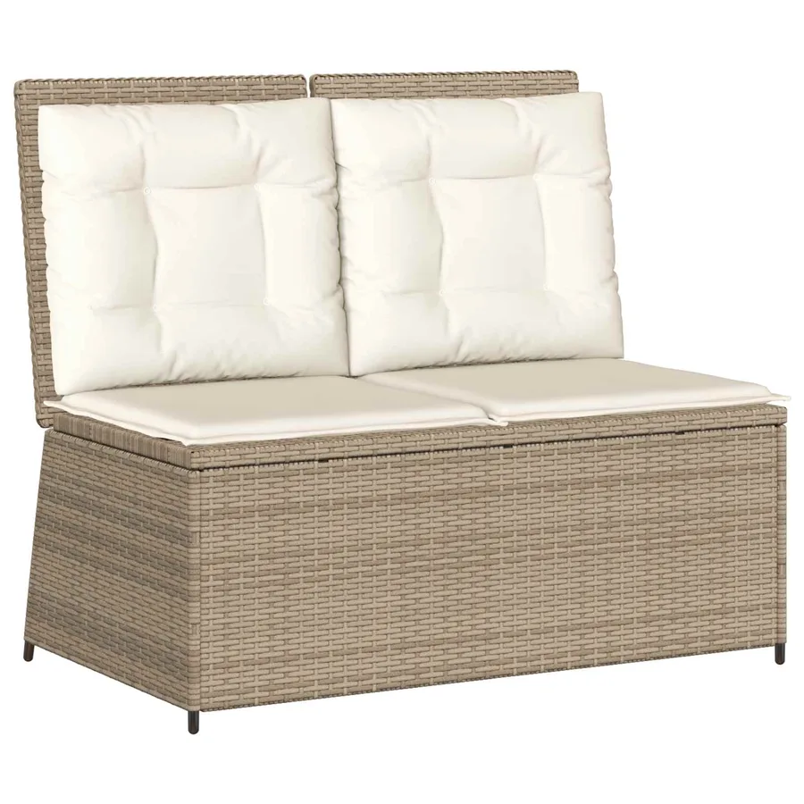 Banc de jardin Beige polyrotin - 2