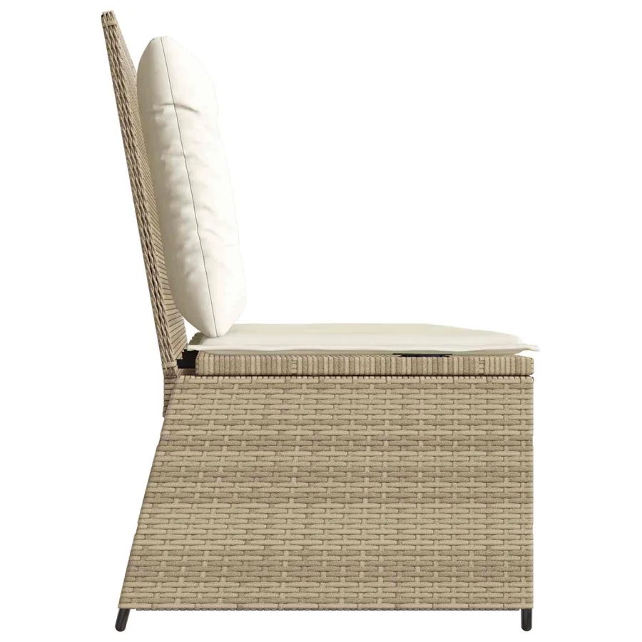 Banc de jardin Beige polyrotin - 5