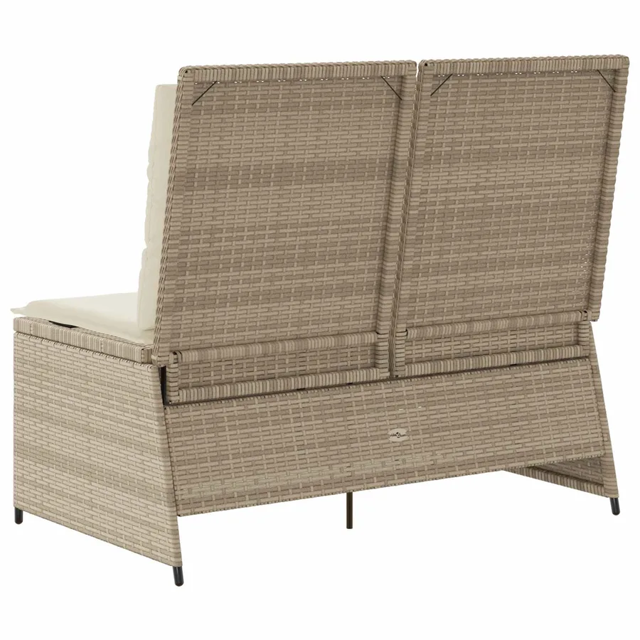 Banc de jardin Beige polyrotin - 6