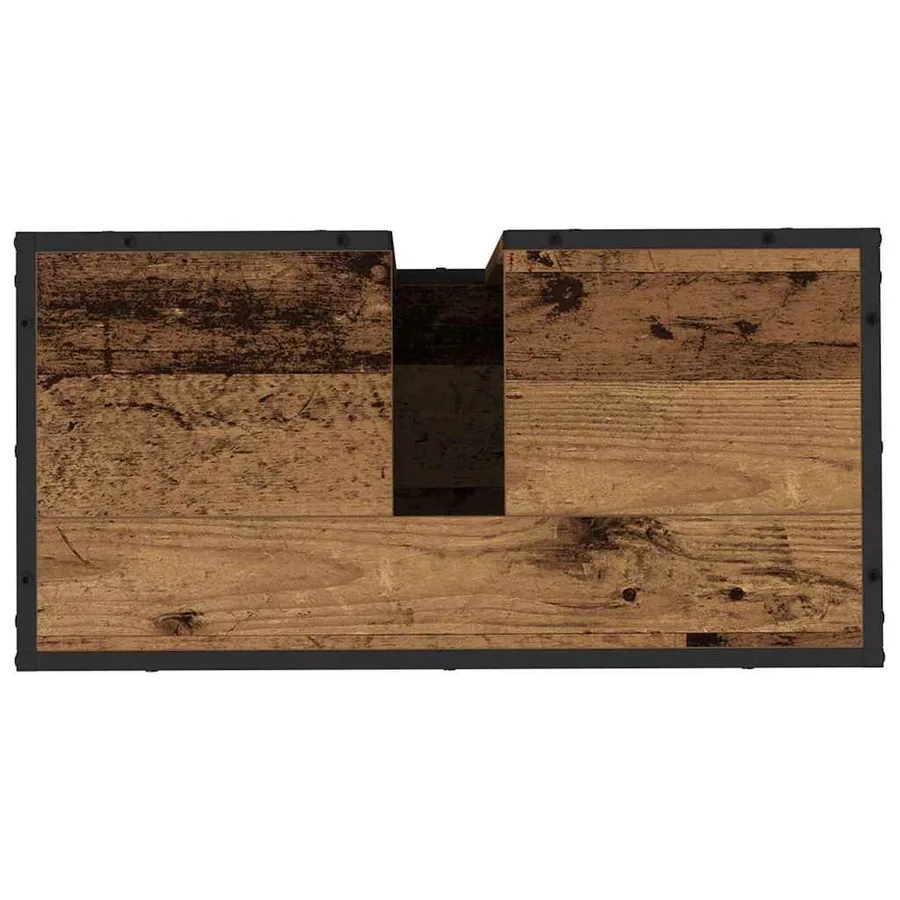 Ensemble de mobilier de salle de bain 2 pcs Bois Ancien - 10