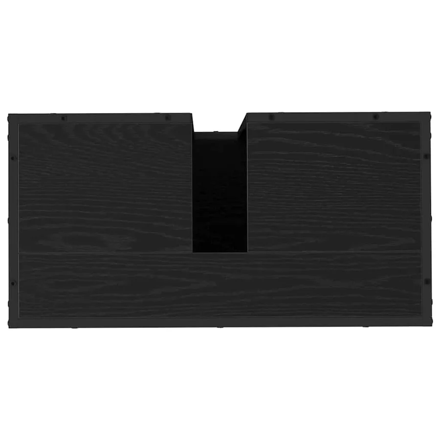 Ensemble de mobilier de salle de bain 4 pcs Chêne noir - 11