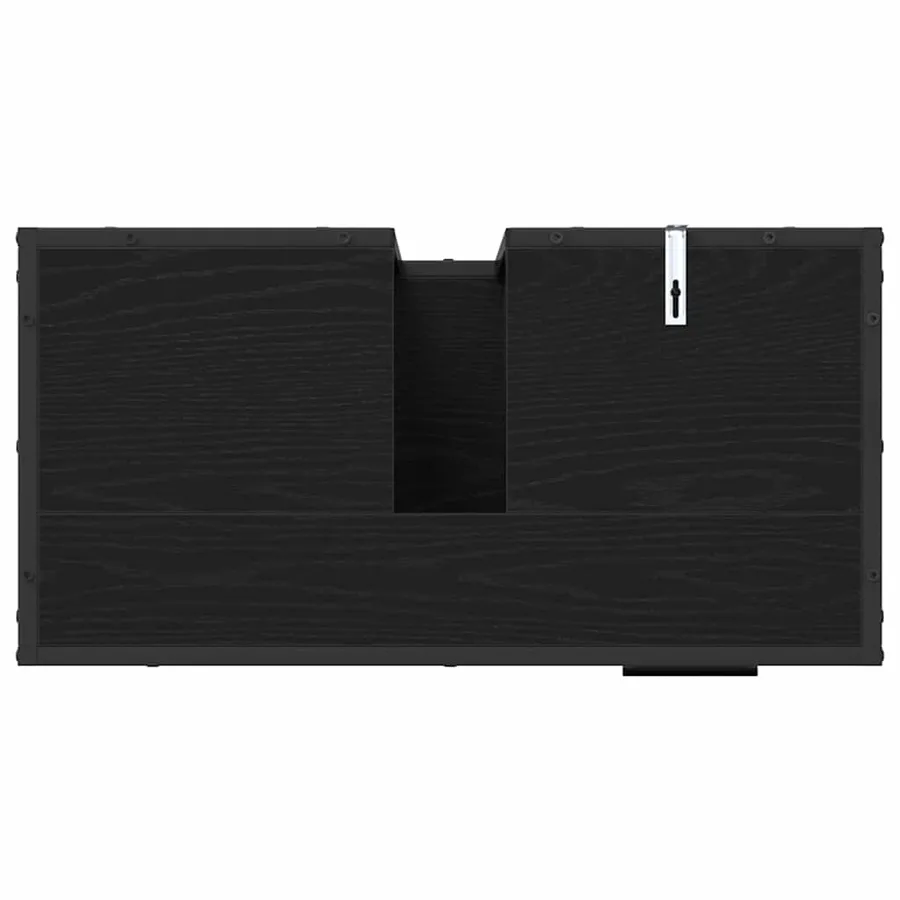 Ensemble de mobilier de salle de bain 4 pcs Chêne noir - 11