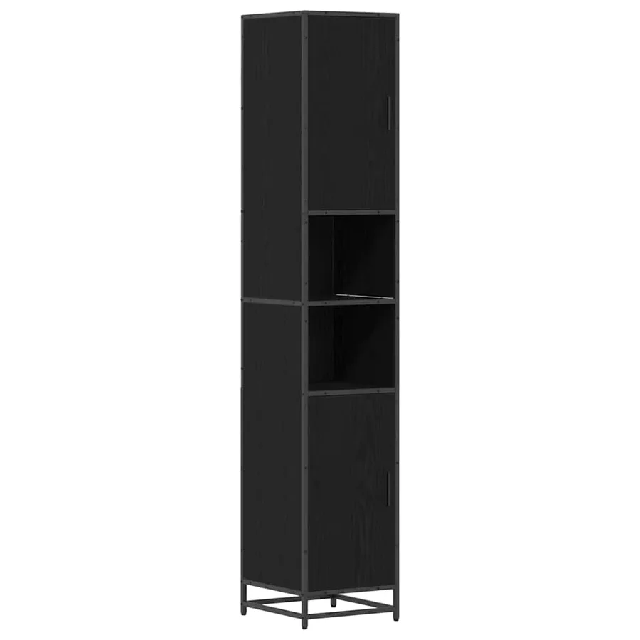 Ensemble de mobilier de salle de bain 4 pcs Chêne noir - 7